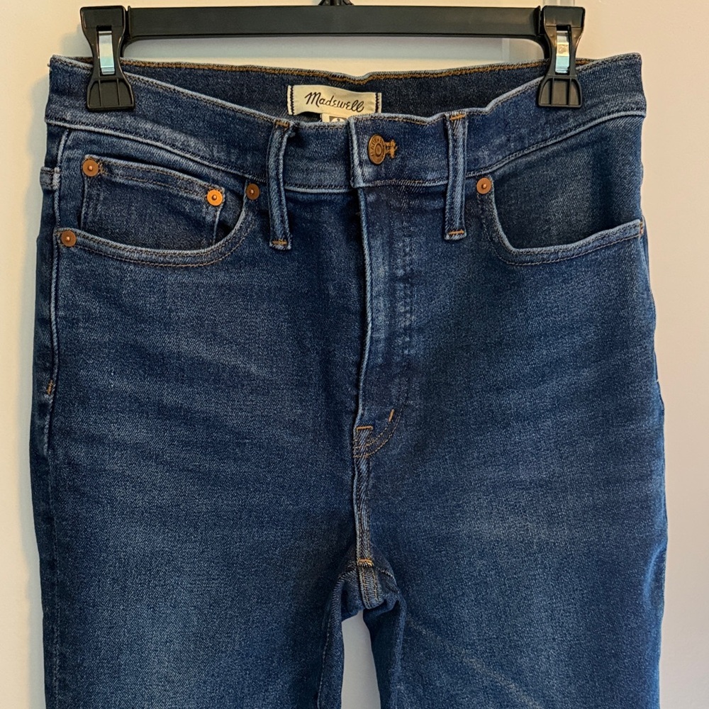 Madewell Cali Demi Boot Cut Jeans Unfinished Hem - Picture 3 of 10
